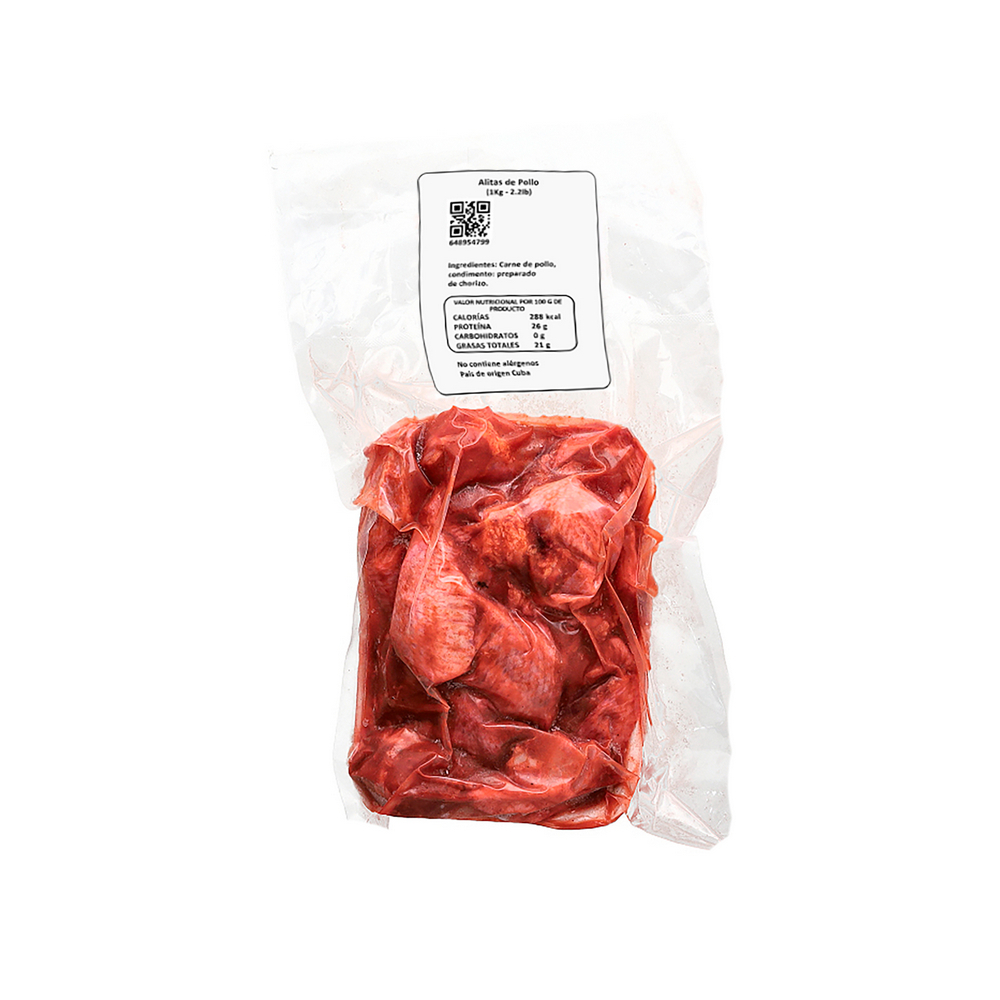 Alitas de pollo condimentadas Y&D Ricos (1 kg / 2.2 lb) - Miniatura 3
