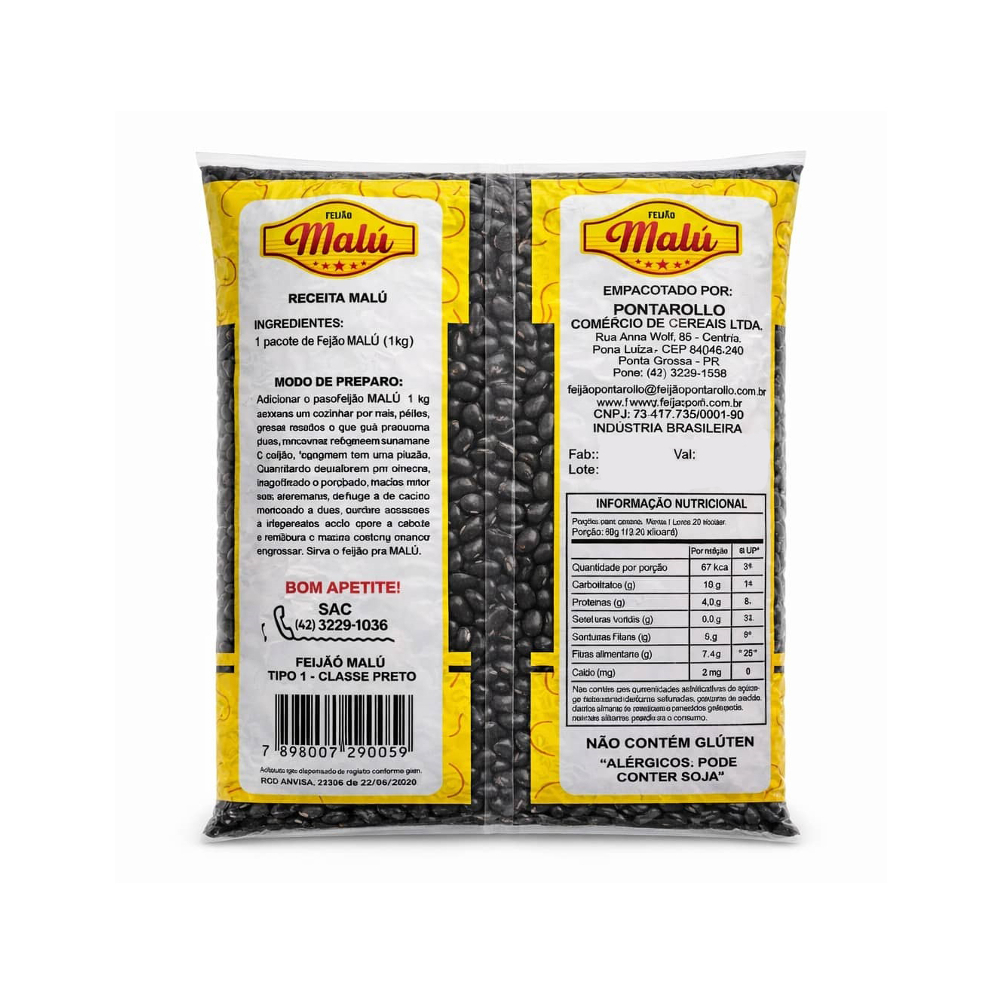 Frijoles negros Malú (1 kg / 2.2 lb) - Miniatura 2