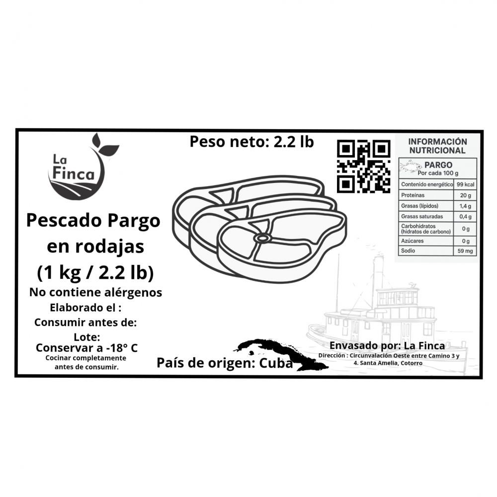 Pescado pargo en rodajas (1 kg / 2.2 lb) - Miniatura 4