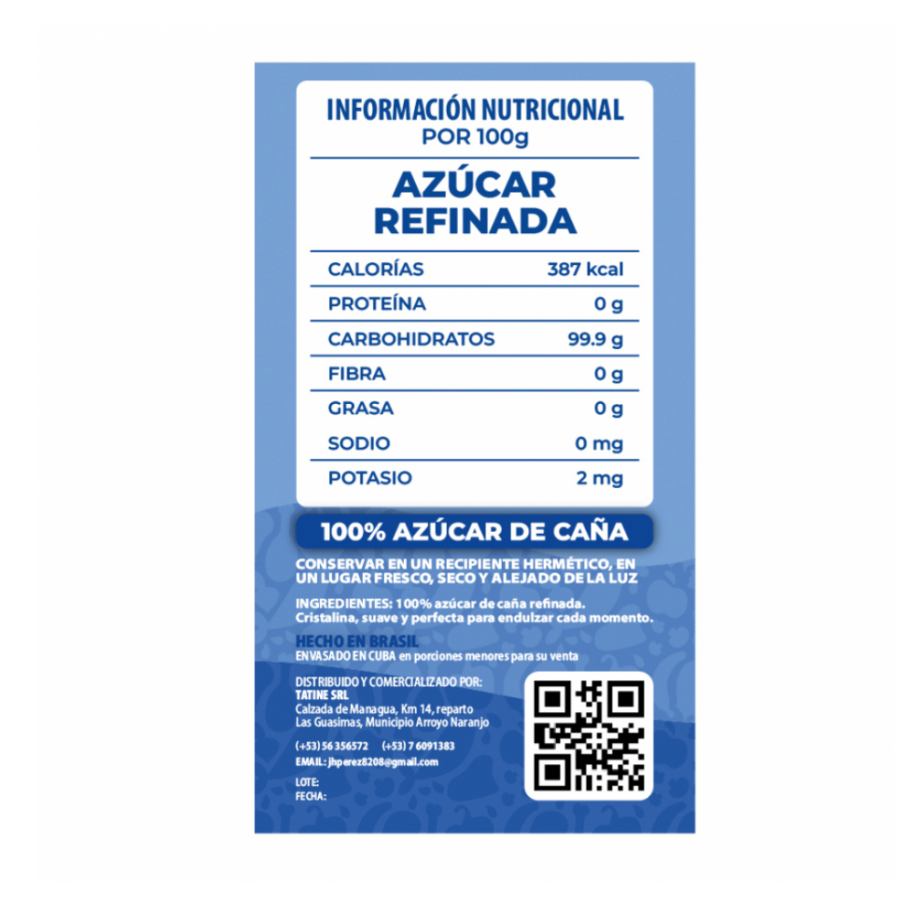 Azúcar blanca refinada Campo Vivo (10 x 1 kg / 2.2 lb) - Miniatura 2