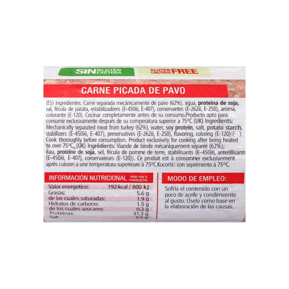 Picadillo de pavo Pirene (400 g / 14.11 oz) - Miniatura 3