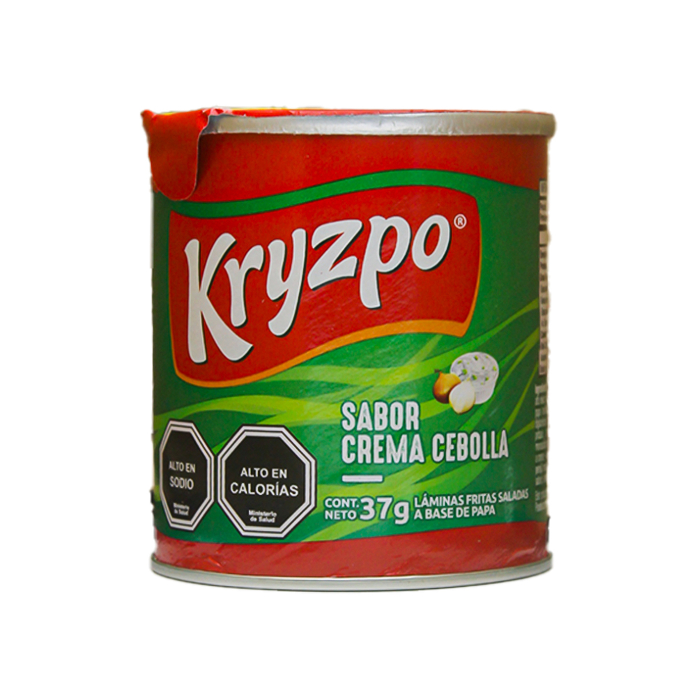 Papas fritas sabor crema cebolla Kryzpo (37 g / 1.3 oz) - Miniatura 2