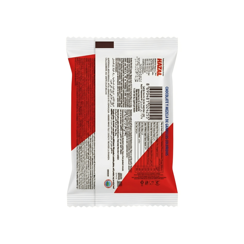 Galleta rellena de malvavisco y cubierta de chocolate y grageas Bisclass Hazal (30 g / 1.06 oz) - Miniatura 2