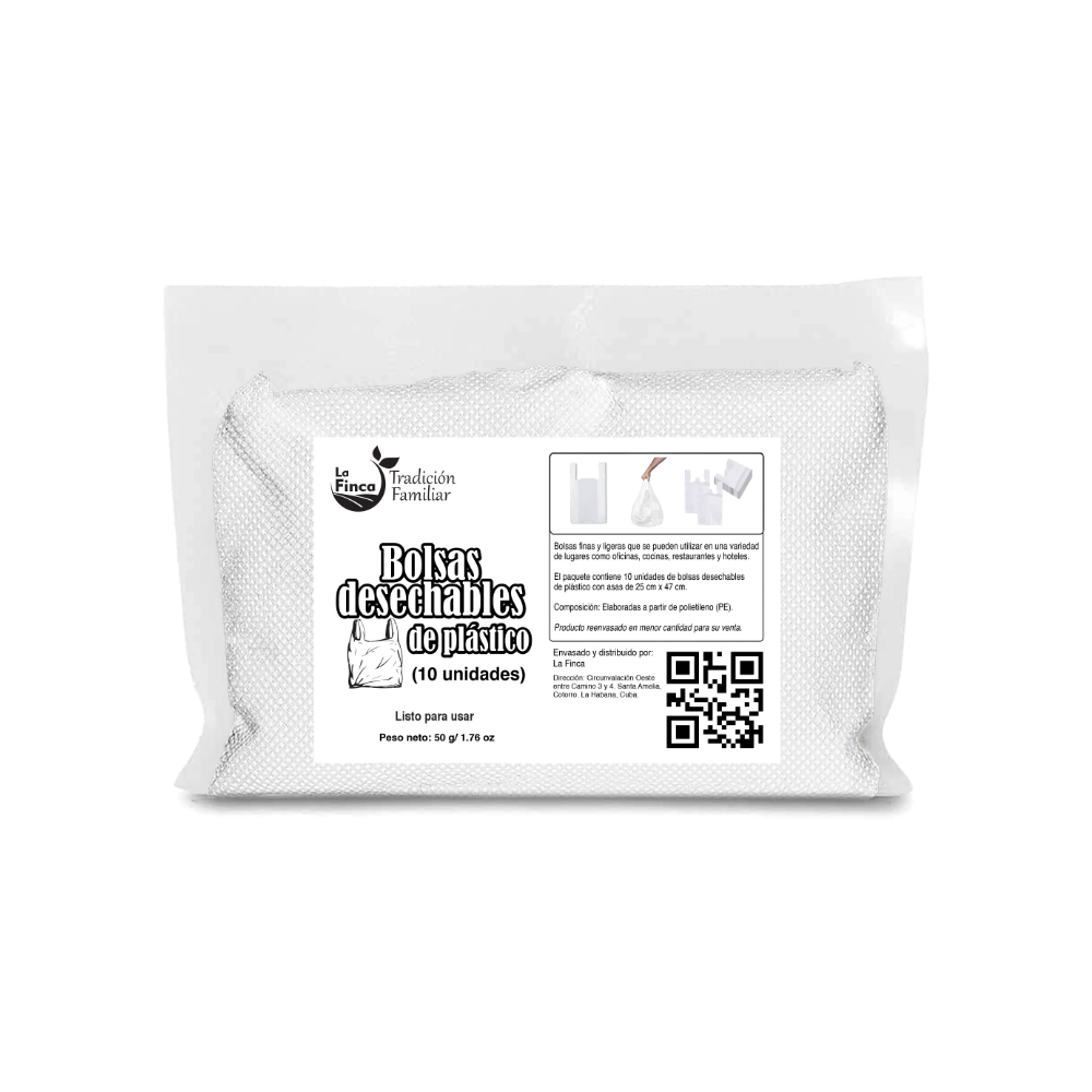 Bolsas desechables de plástico La Finca (10 U) - Miniatura 2