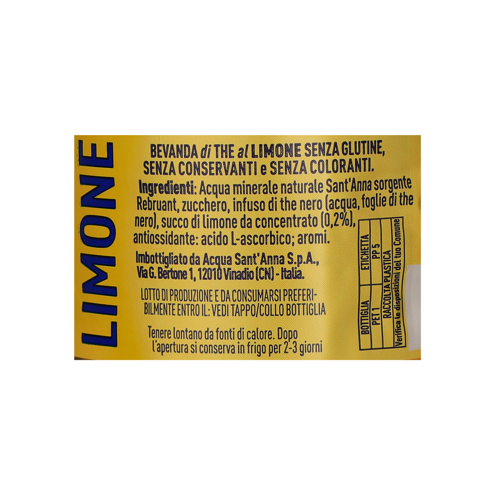 Caja de té frío sabor a limón Sant'Anna (6 x 1500 ml) - Miniatura 3