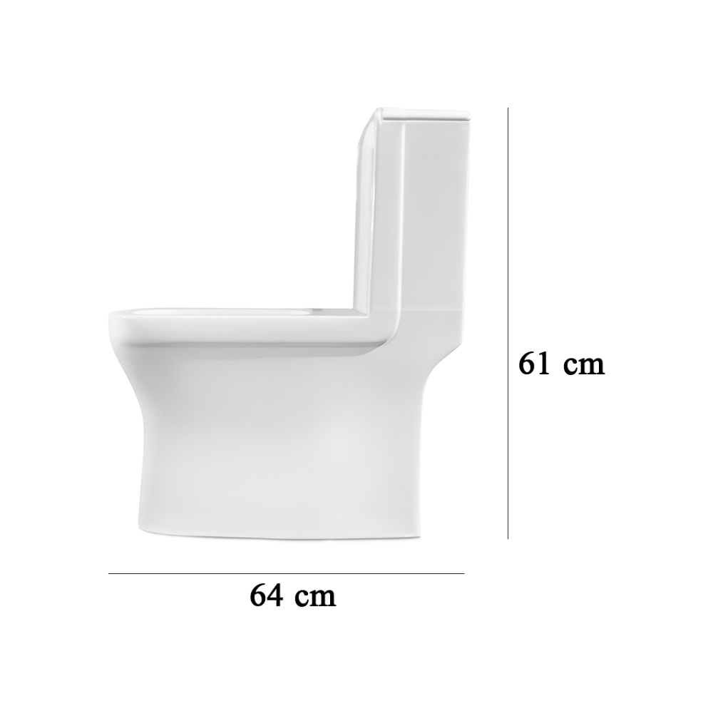 Juego de inodoro - Taza para baños sanitarios Zeric Modelo 106 - Miniatura 2