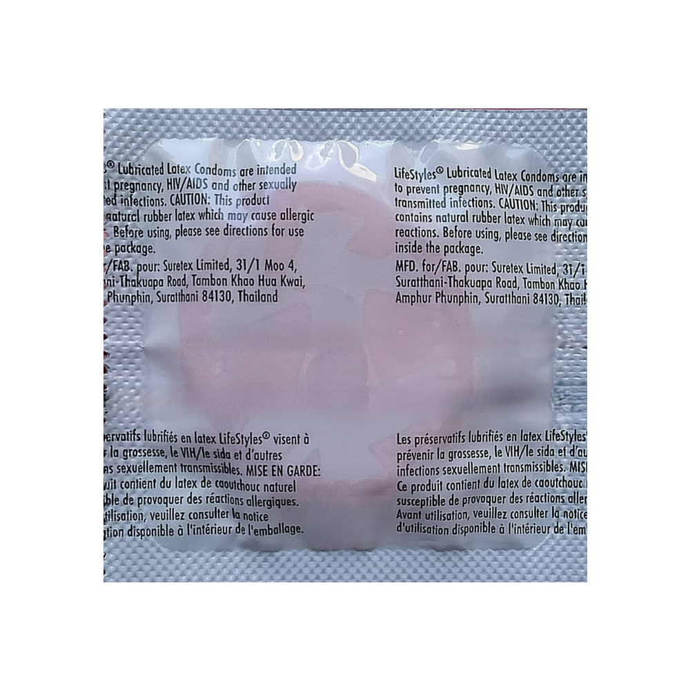 Condón de látex de caucho natural LifeStyles - Miniatura 2