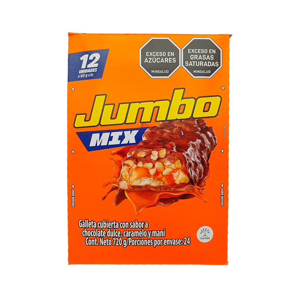 Galleta cubierta de chocolate dulce relleno de caramelo y maní Mix Jumbo (720 g / 1.58 lb) - Miniatura 4