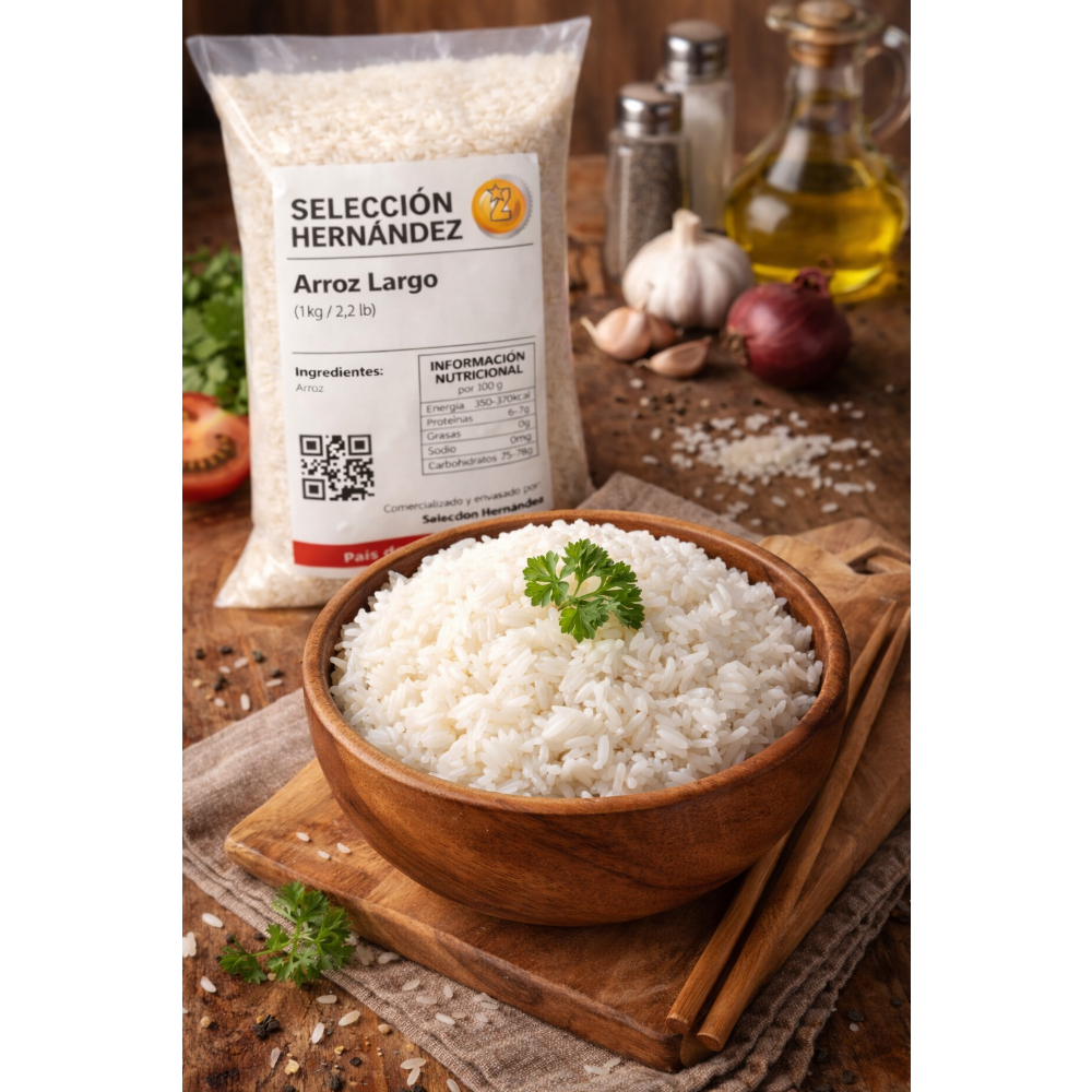 Arroz largo Selección Hernández (1 kg / 2.2 lb) - Miniatura 4
