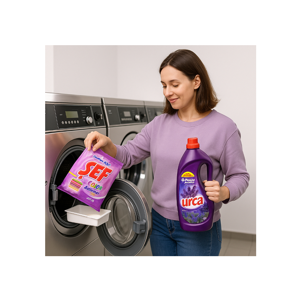 Combo  de Suavizante de Ropa Lavanda  + Detergente en Polvo Aroma Color - Miniatura 2