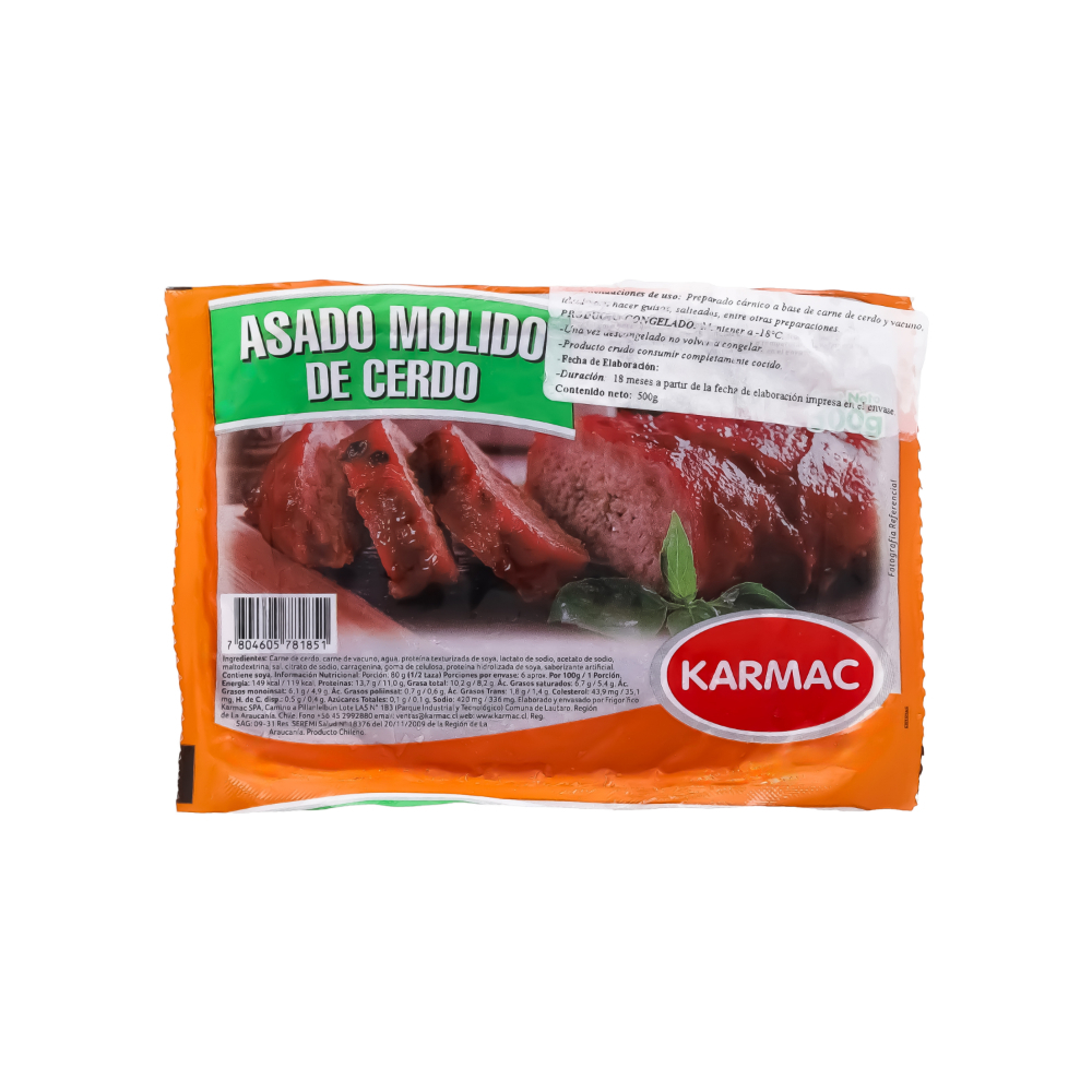 Asado molido de cerdo Karmac (5 x 500 g / 1.10 lb) - Miniatura 2