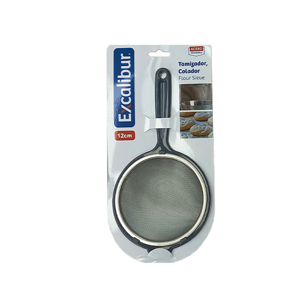 Juego de 3 coladores para tamizar alimentos y bebidas 12 cm Excalibur - Miniatura 4