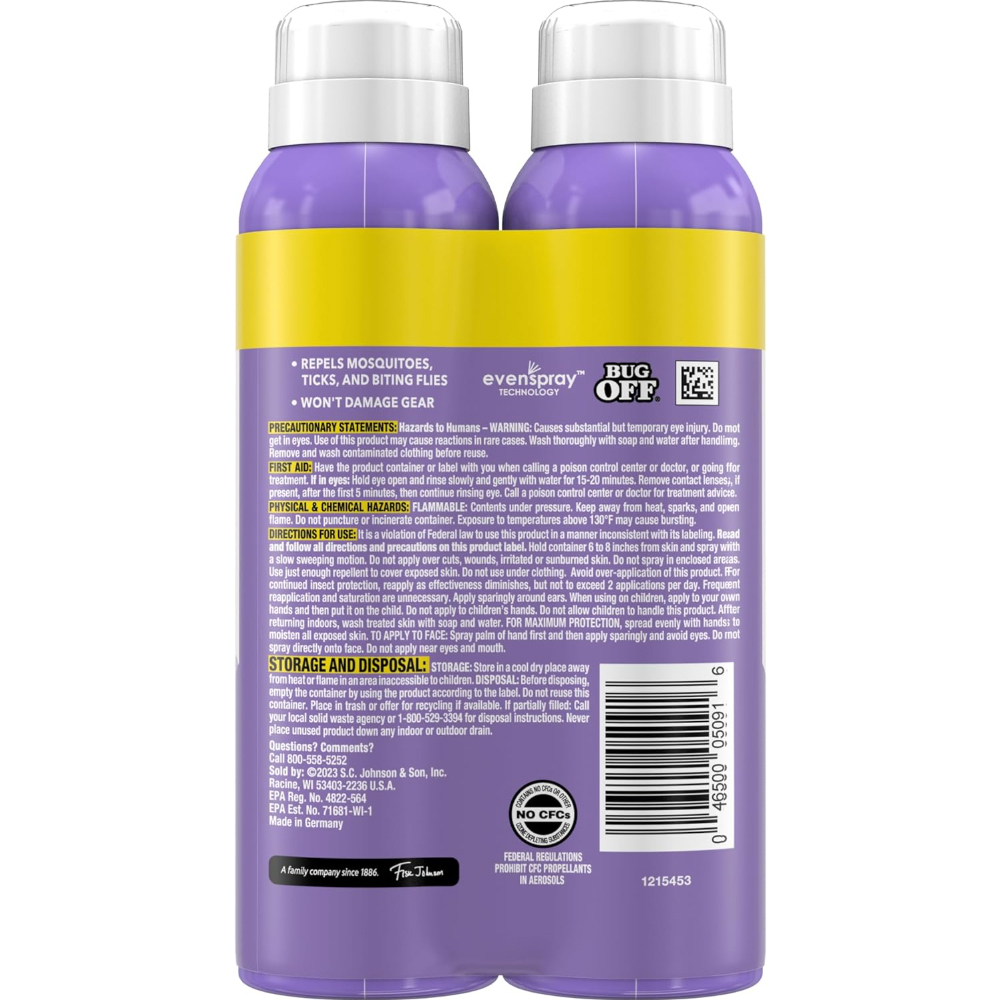 Aerosol repelente de insectos Clean Feel OFF! (5 fl. oz / 148 ml) - Miniatura 2