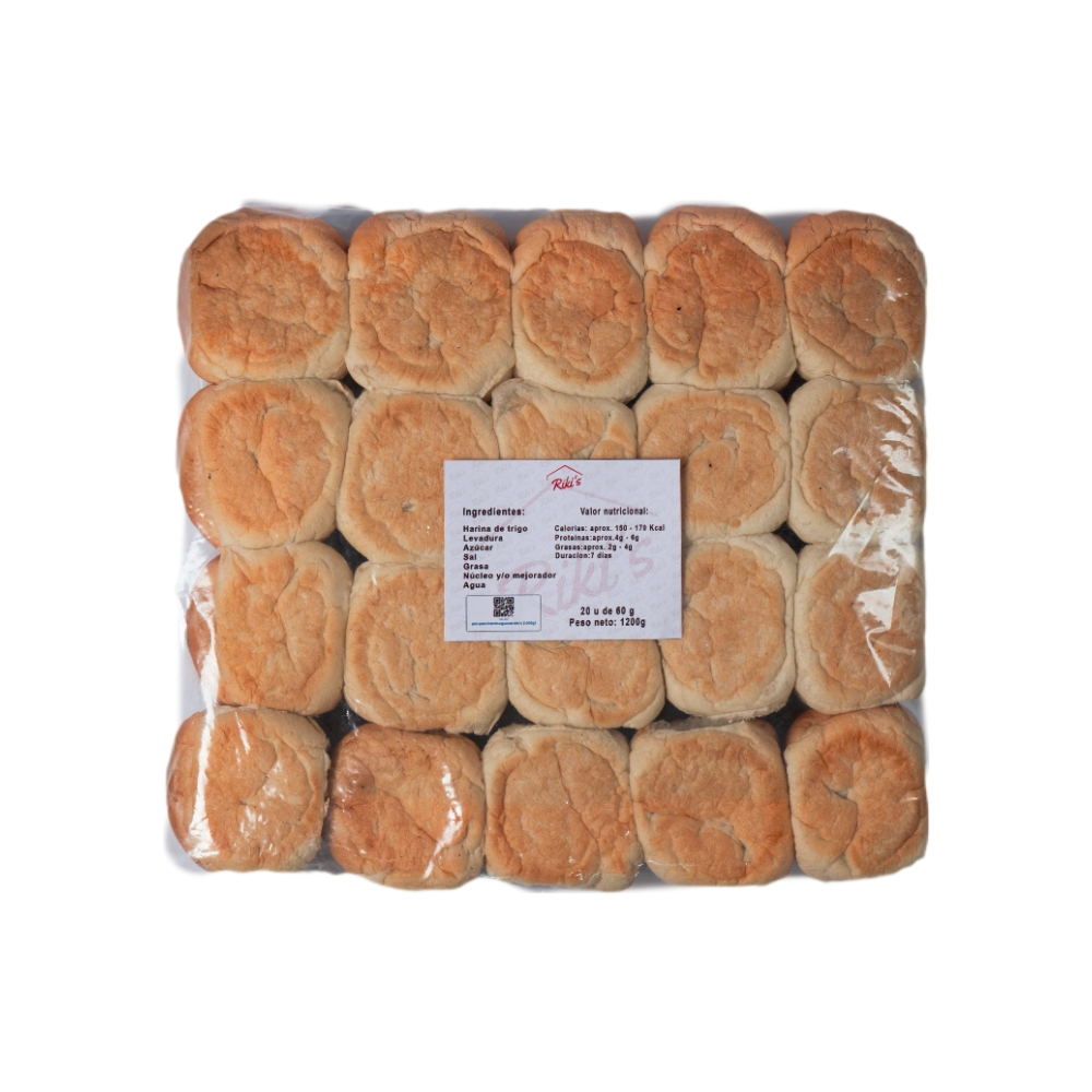 Pan para hamburguesas RIKI´s (20 x 60 g / 2.11 oz) - Miniatura 3