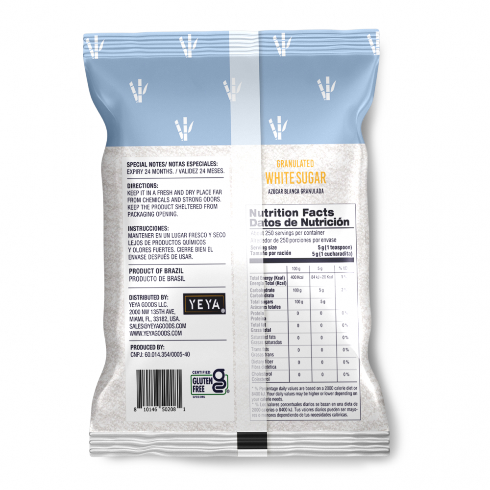 Azúcar blanca granulada YEYA (5 kg / 11 lb) - Miniatura 2