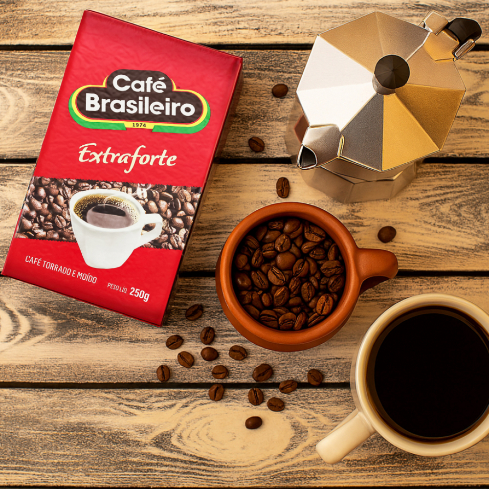 Café extra fuerte Brasileiro + Leche condensada con grasa vegetal Kada + Café tradicional Brasileiro - Miniatura 3