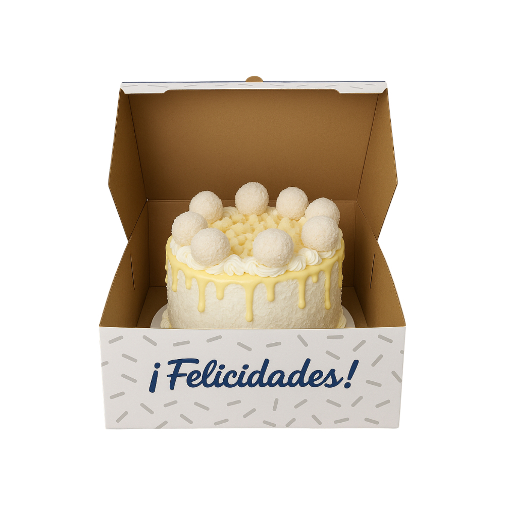 Tarta Raffaello con licor de coco y chocolate blanco Le Patissier (12 personas) - Miniatura 2