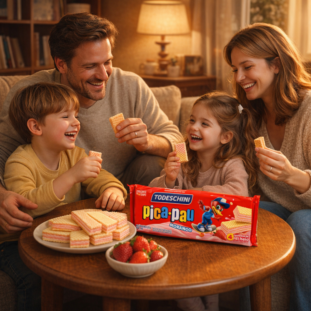Sorbeto de fresa pica pau Todeschini (4 x 115 g / 4.06 oz) - Miniatura 3
