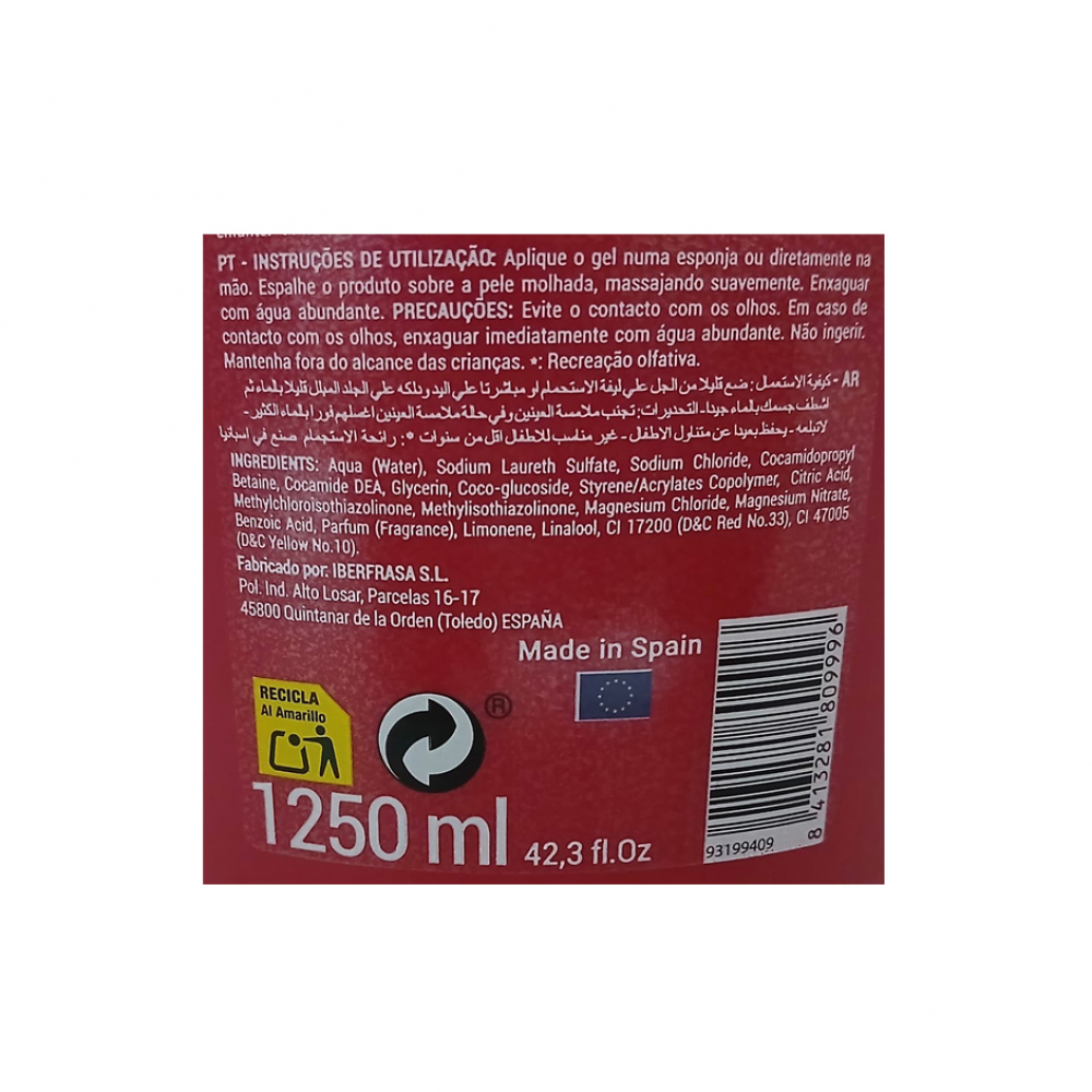 Gel de ducha frutos rojos Iber (1250 ml) - Miniatura 3