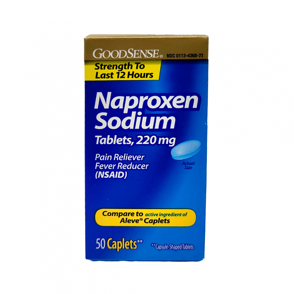Naproxeno sódico 220 mg GoodSense (50 cápsulas) - Miniatura 3