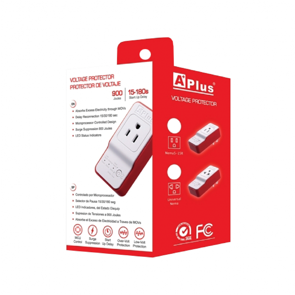 Protector de voltaje 110 V de 15 A PlusGuard Aplus - Miniatura 4