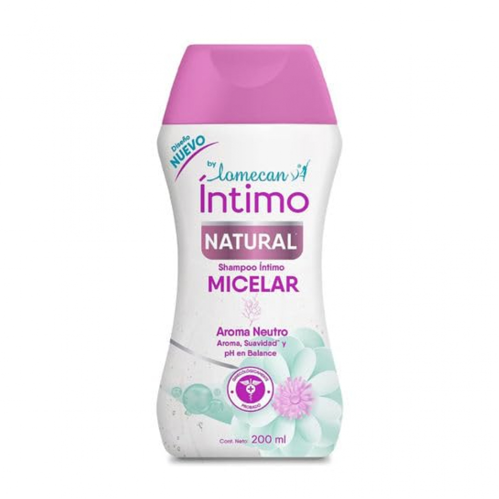 Champú íntimo aroma neutro Micelar Natural LomecanV (200 ml) - Miniatura 4