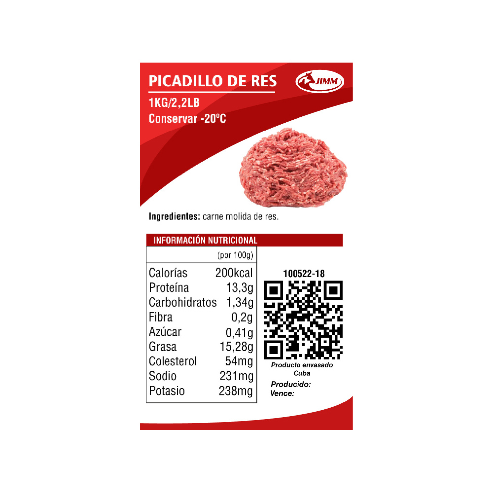 Picadillo de carne de res Jimm (1.0 kg / 2.2 lb) - Miniatura 4