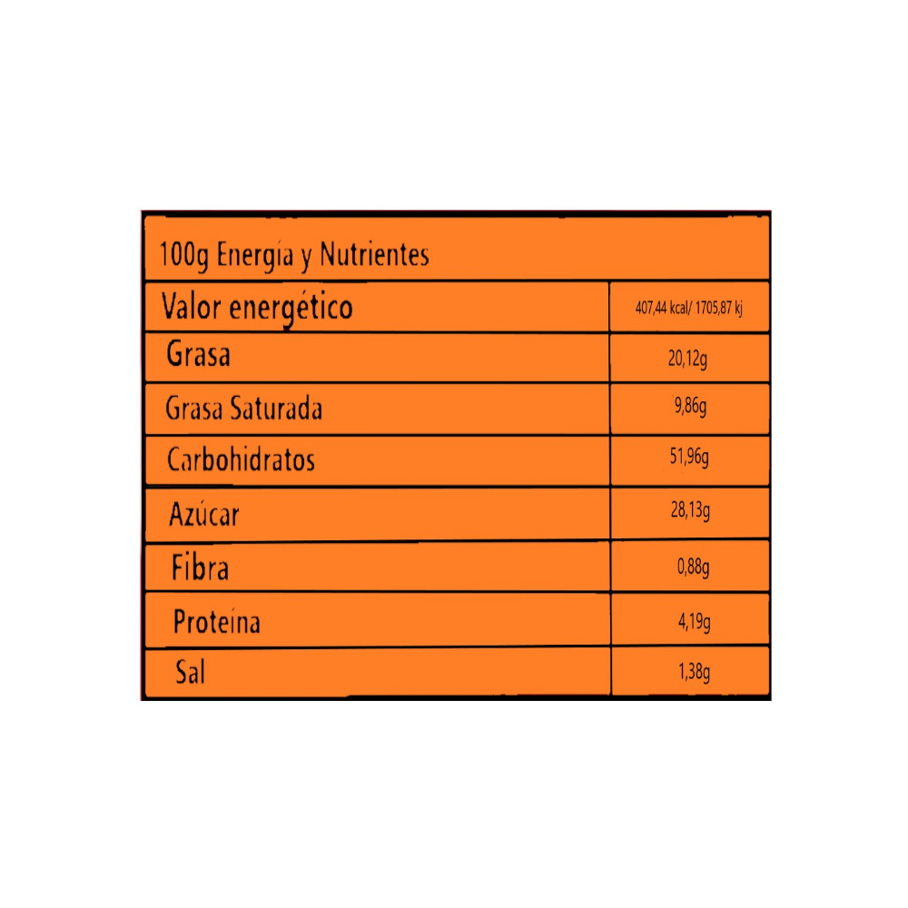 Pastel relleno de salsa de naranja y compuesto lechoso recubierto de cocolina Magico (40 g / 1.41 oz) - Miniatura 3