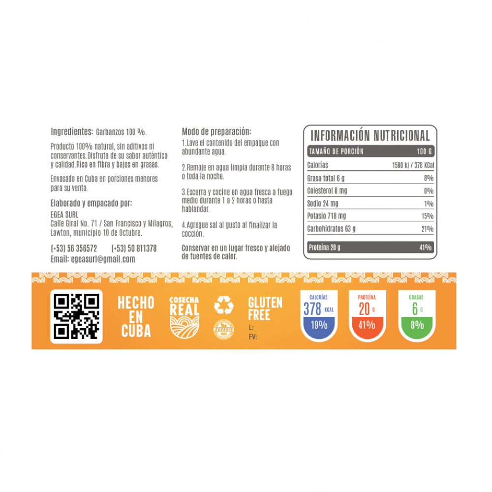 Garbanzos Cosecha Real (500 g / 1.1 lb) - Miniatura 3