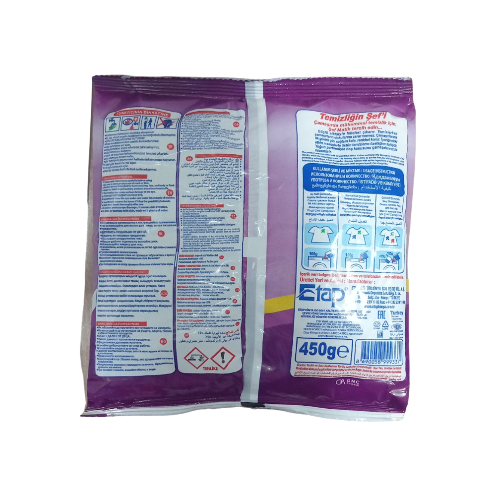 Detergente en polvo aroma color (8 x 450 g / 15.87 oz) - Miniatura 2