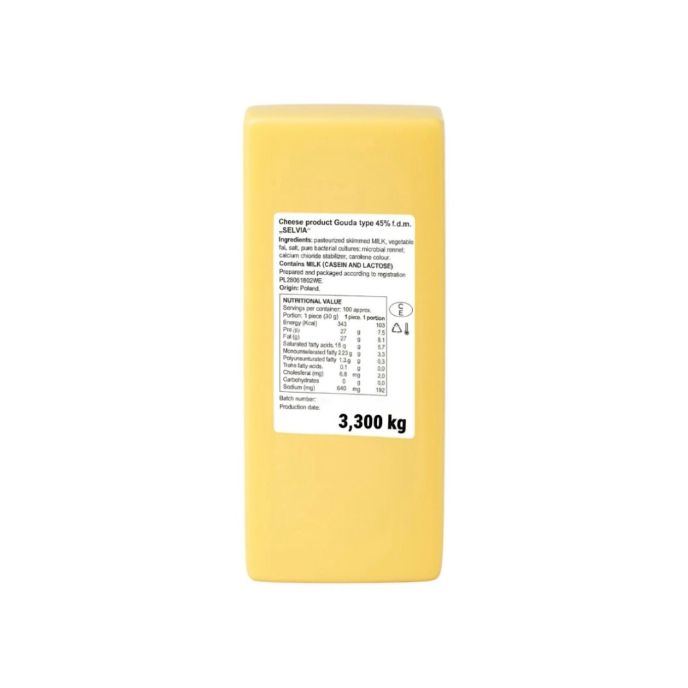 Queso tipo gouda Selvia (3.3 kg / 7.27 lb) - Imagen 1