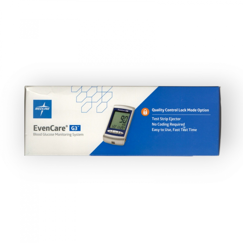 Sistema de monitorización de glucosa en sangre. Glucómetro. EvenCare G3 Medline - Miniatura 4