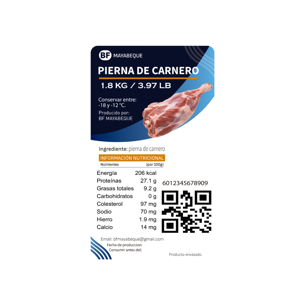 Pierna de carnero BF Mayabeque (1.8 kg / 3.97 lb) - Miniatura 3
