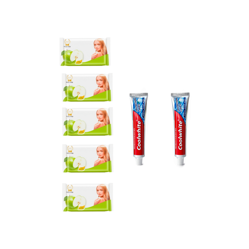 Pasta dental mentolada Coolwhite + Jabón de fragancia manzana MAF - Imagen 1