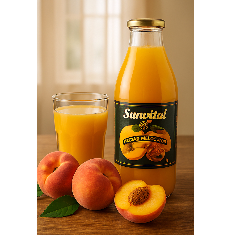 Jugo - néctar - de melocotón Sunvital (1 L) - Miniatura 4