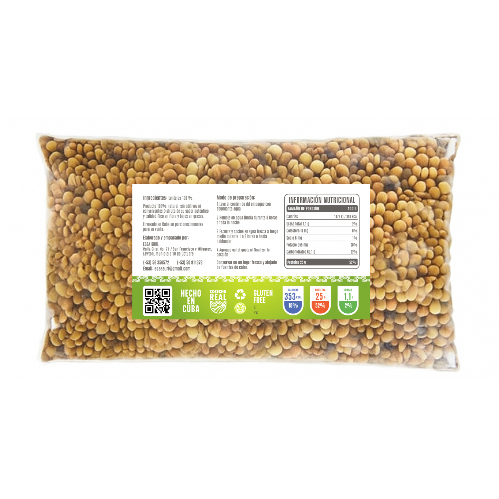 Lentejas Cosecha Real (1 kg / 2.2 lb) - Miniatura 2