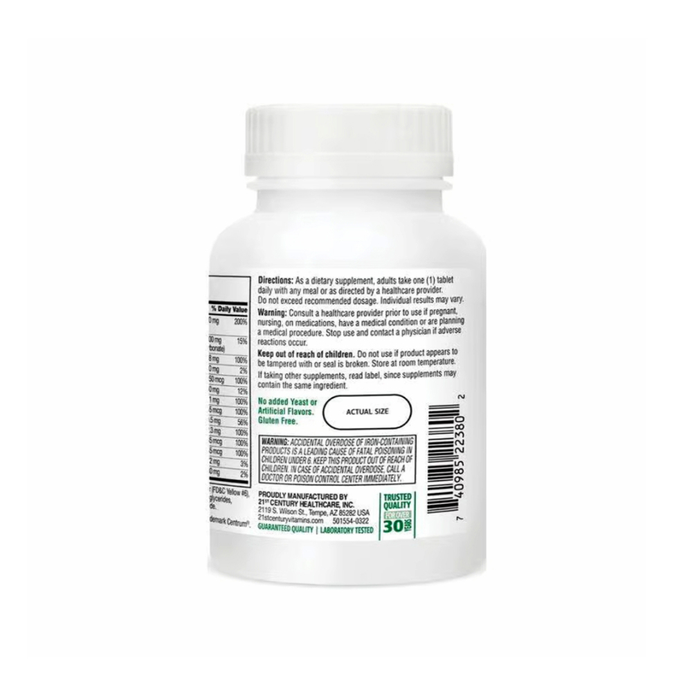 Sentry. Suplemento multivitamínico y multimineral para adultos Sentry 21st Century (130 tabletas) - Miniatura 2