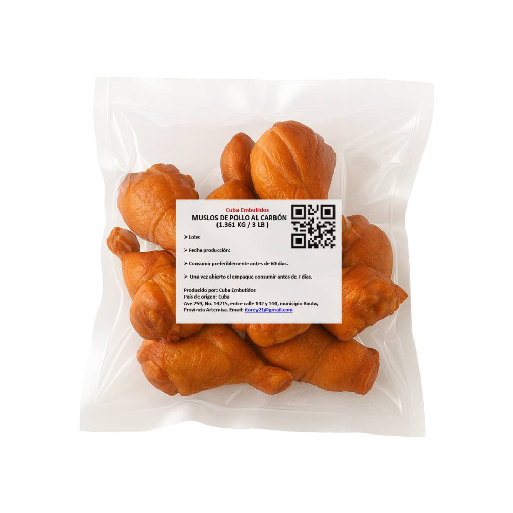 Muslos de pollo al carbon Cuba Embutidos (1.361 kg / 3 lb) - Miniatura 4