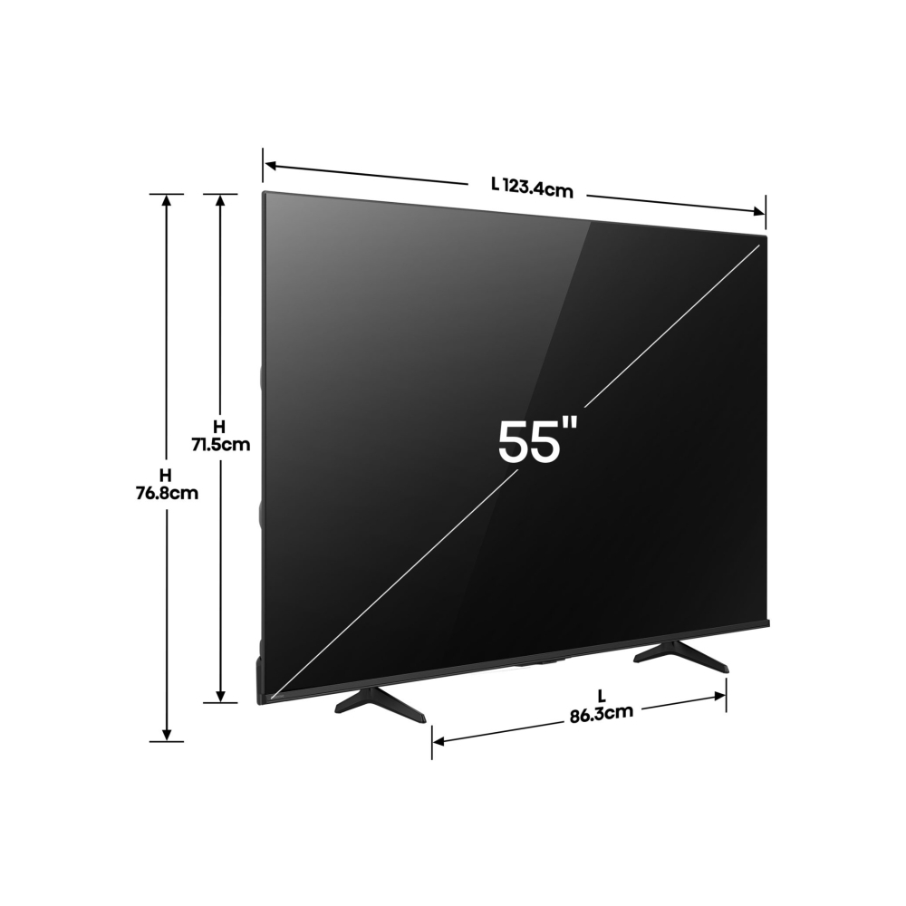 Televisor Smart TV de 55" UHD 4K Hisense 55A6NV - Miniatura 3
