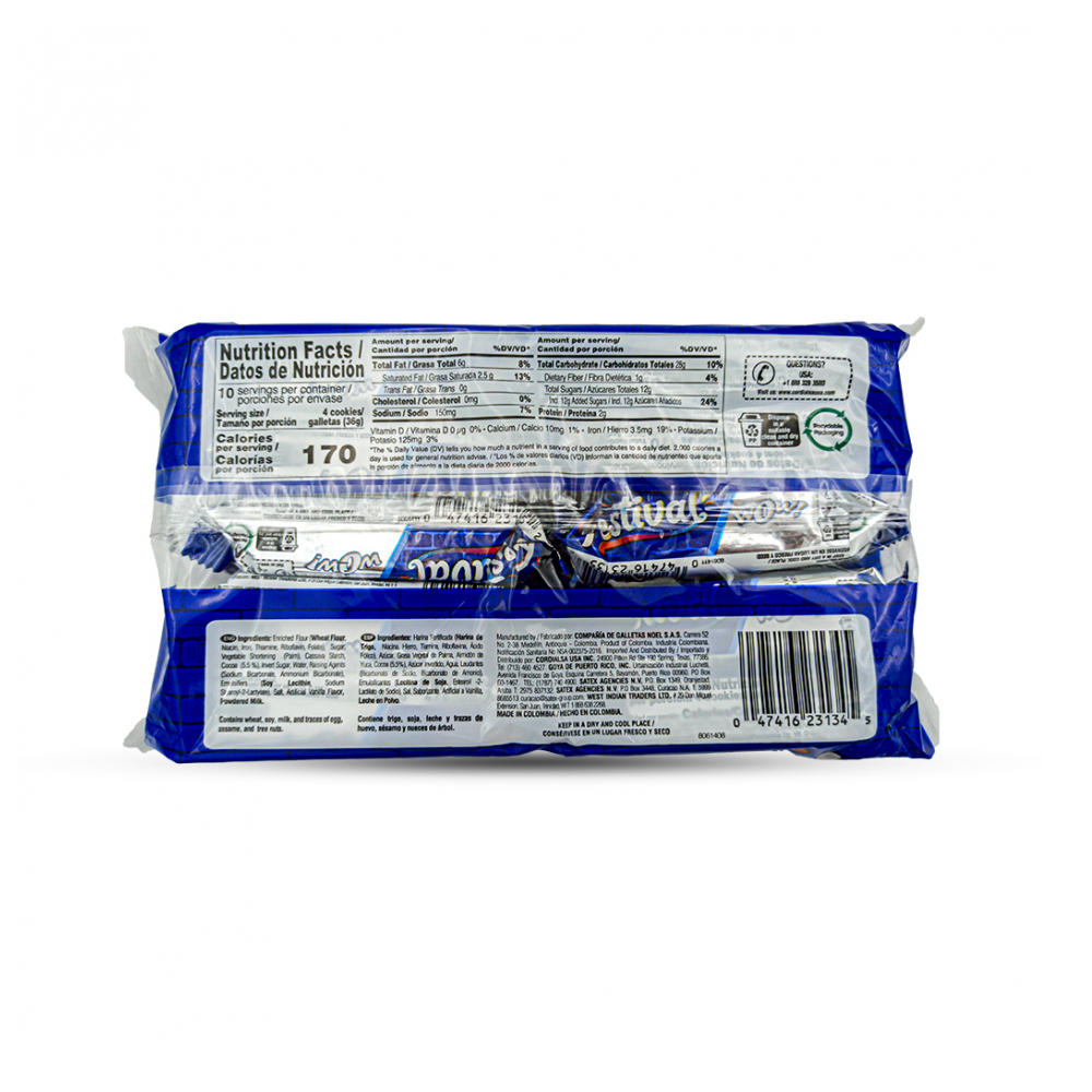 Galletas de chocolate rellenas con crema sabor a vainilla Wow Festival (360 g / 12.70 oz) - Miniatura 2