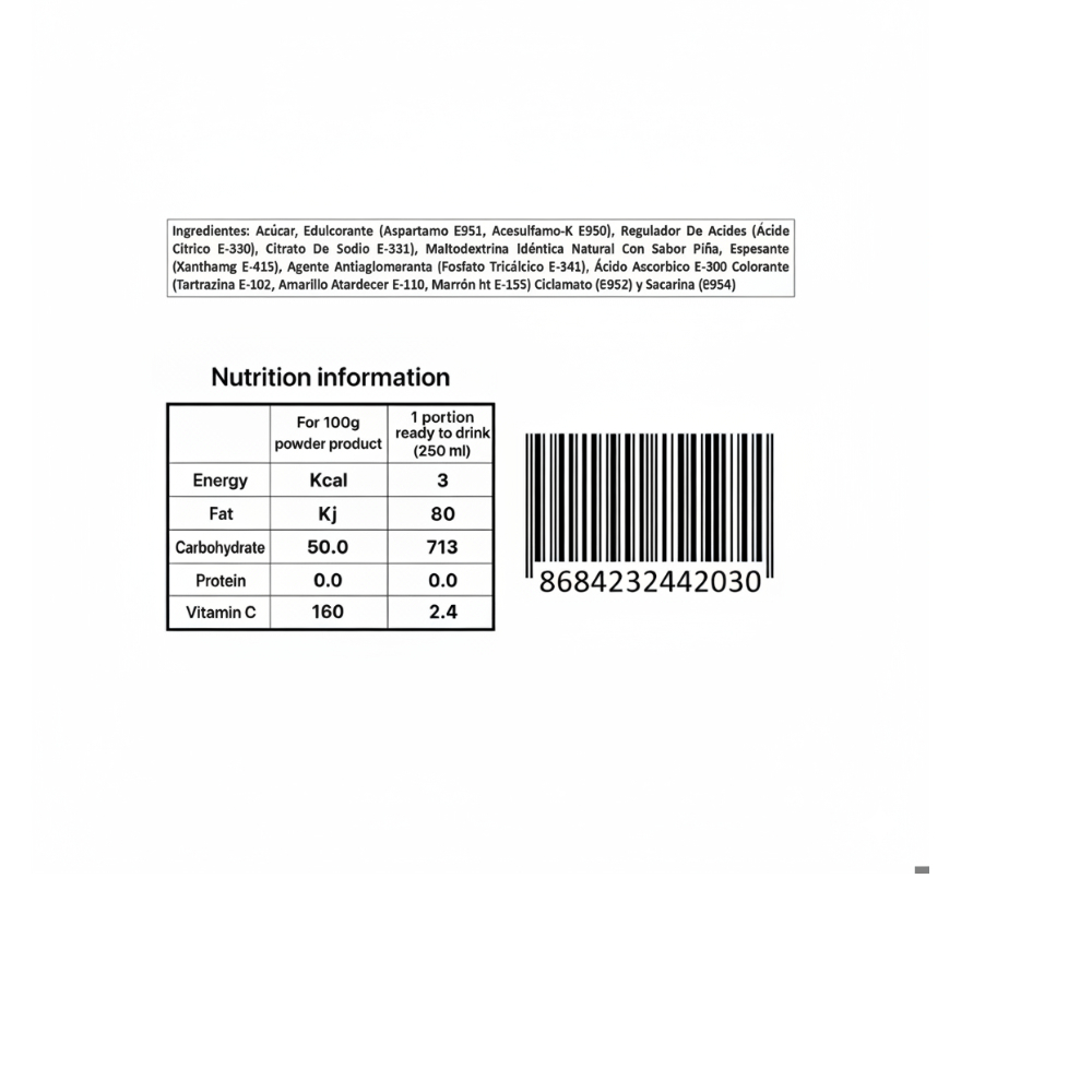 Refresco instantáneo sabor uva Vivi Fresh Erdem (24 x 10 g) - Miniatura 3