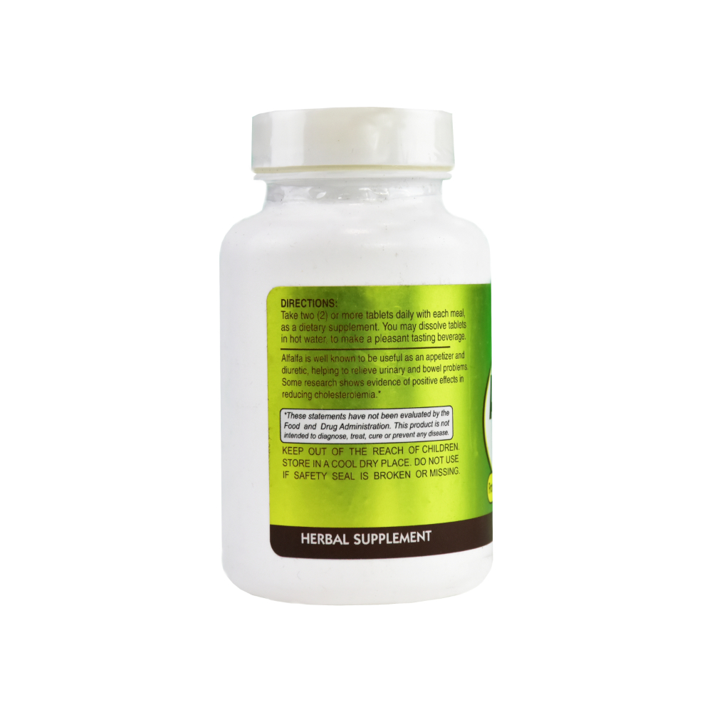 Alfalfa 500 mg Sunshine Naturals (100 tabletas) - Miniatura 3