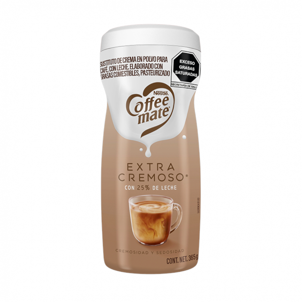Sustituto de crema para café extra cremoso con 25% de leche Coffee Mate Nestlé (365 g / 12.87 oz) - Miniatura 4