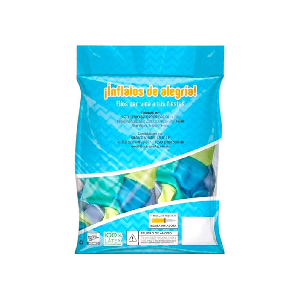 Paquete de globos burbujas transparentes Blogos Surtido (50 U) - Miniatura 3