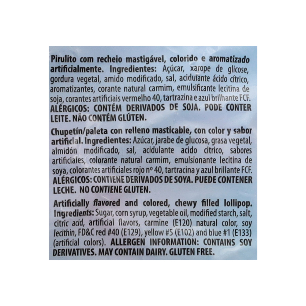 Chupa chupas rellenos sabor a frutas Florestal (1 kg / 2.2 lb) - Miniatura 2