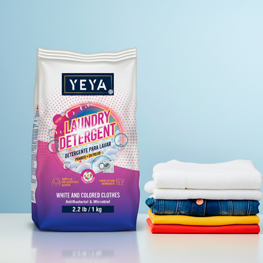 Detergente en polvo con aroma a flores Yeya (3 x 1 kg / 2.2 lb) - Miniatura 3