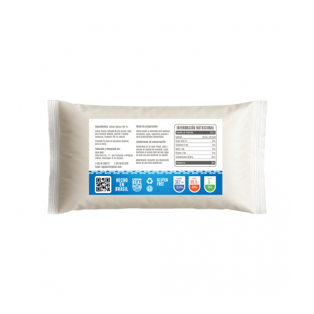 Azúcar blanca refinada Cosecha Real (6 x 500 g / 1.1 lb) - Miniatura 3