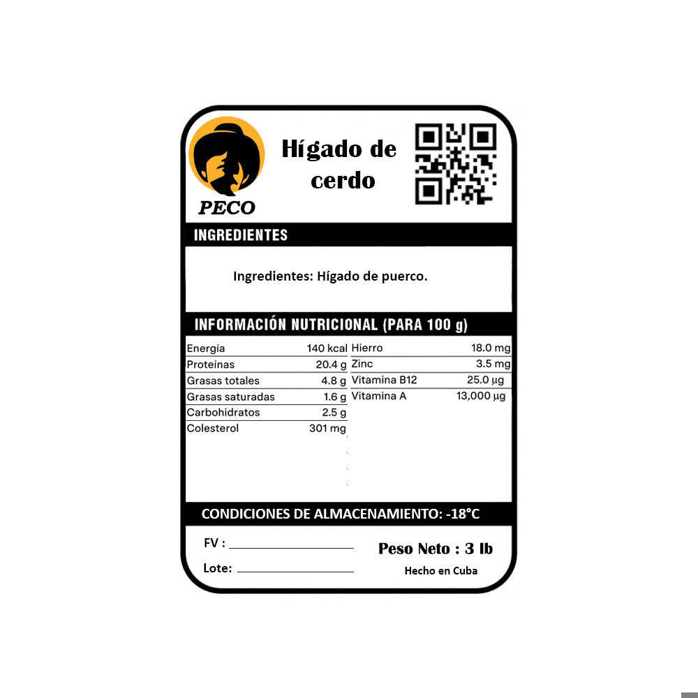 Hígado de cerdo Peco (1.36 kg / 3 lb) - Miniatura 3