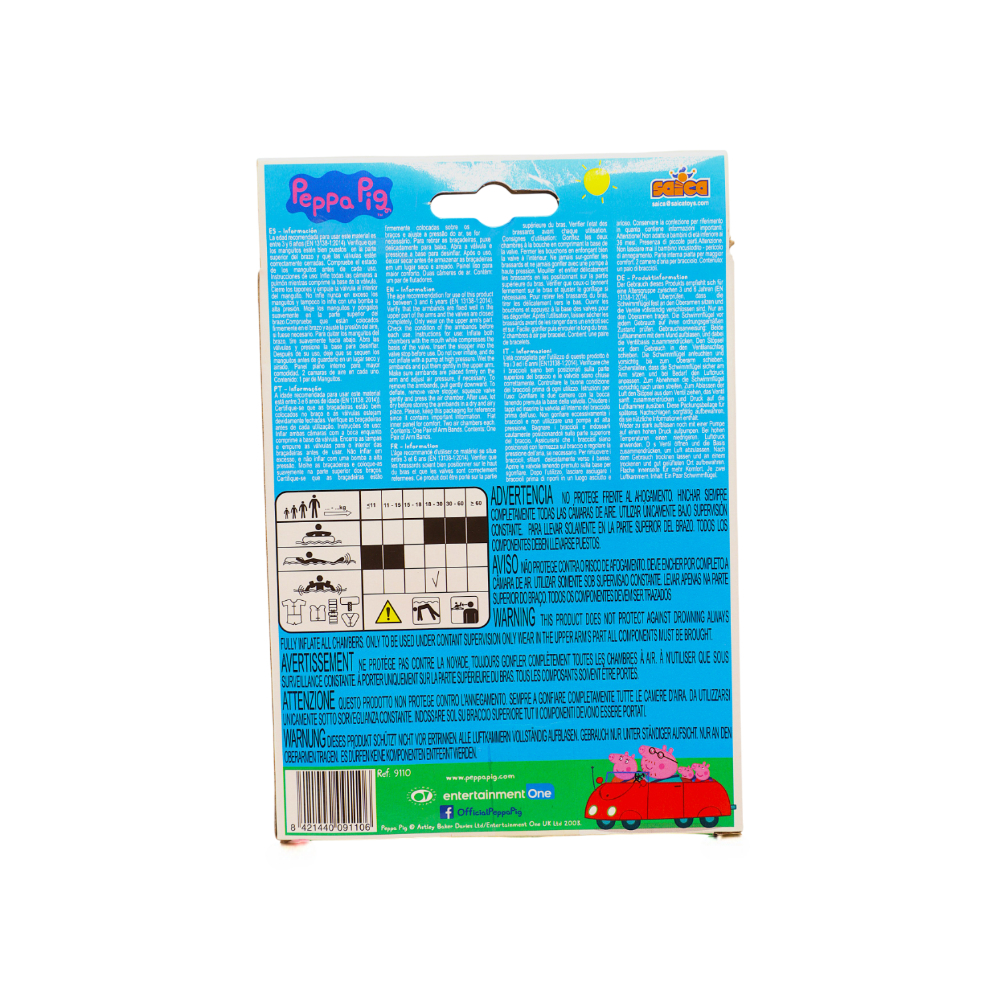 Flotadores inflables para brazos Peppa Pig - Miniatura 4