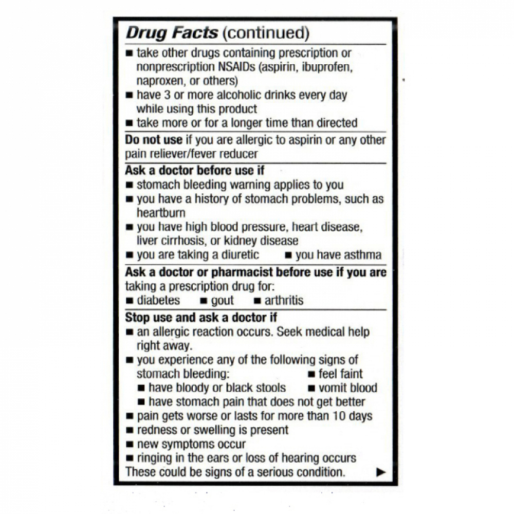 Aspirina. Ácido acetilsalicílico 81 mg GoodSense (120 tabletas) - Miniatura 3